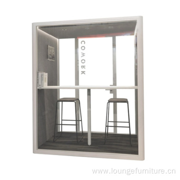 European Style Office Booth Meeting Soundproof Double Booth